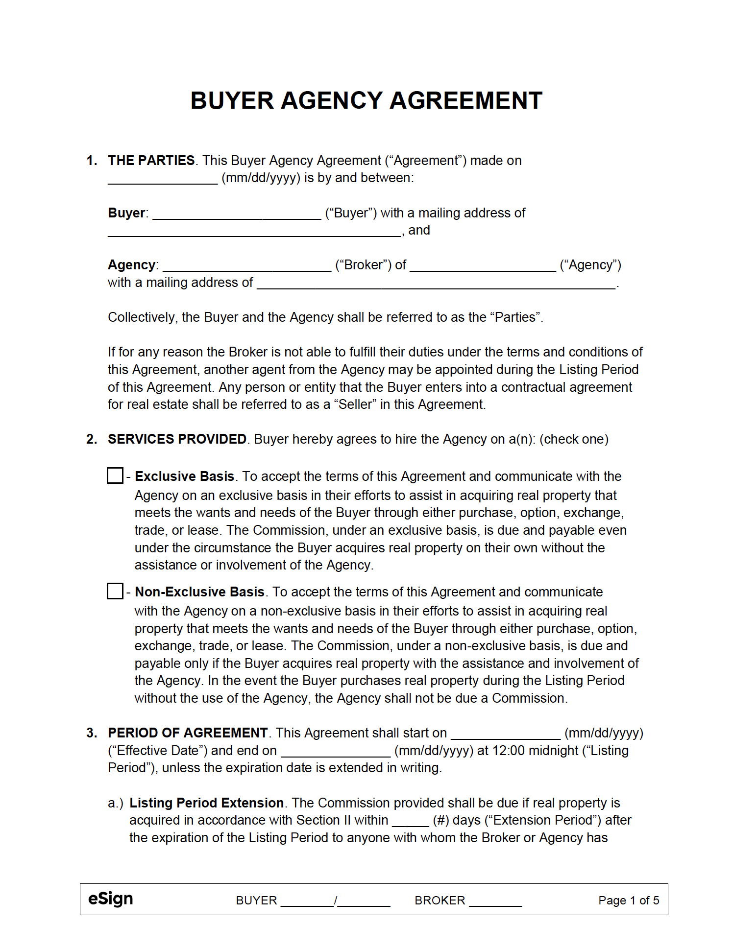 How To Terminate A Buyer Representation Agreement In Ontario