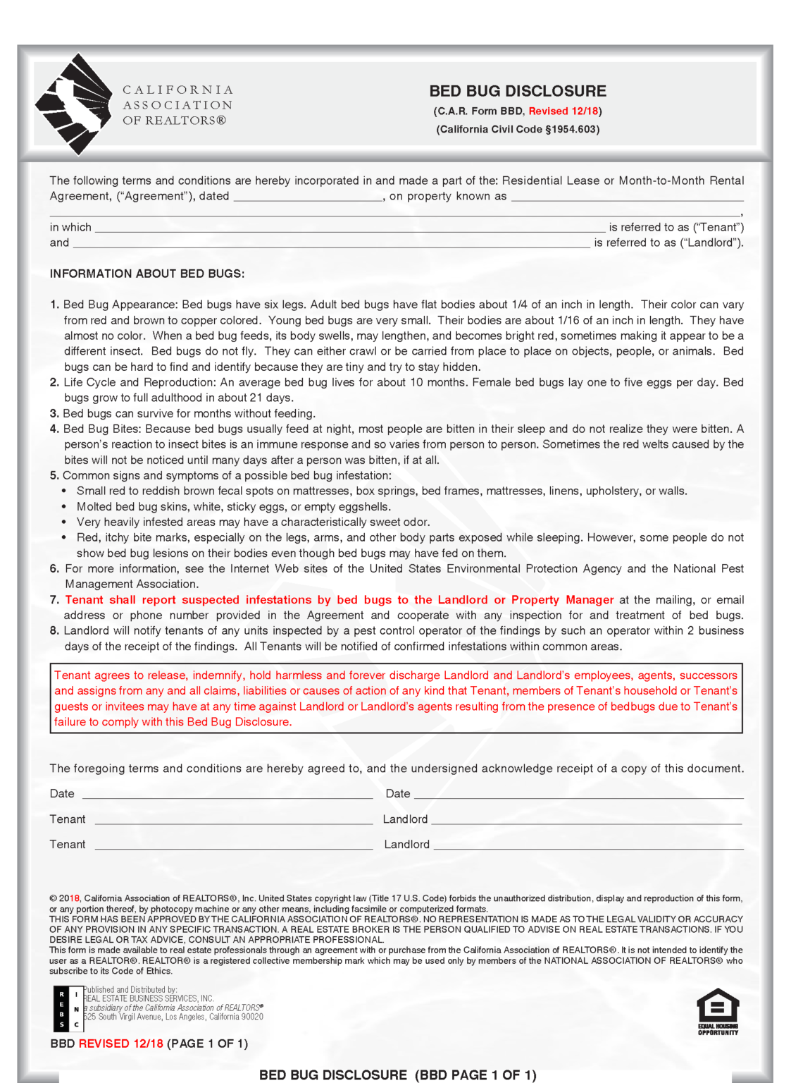 Free California Month-to-Month Lease Agreement - PDF | Word