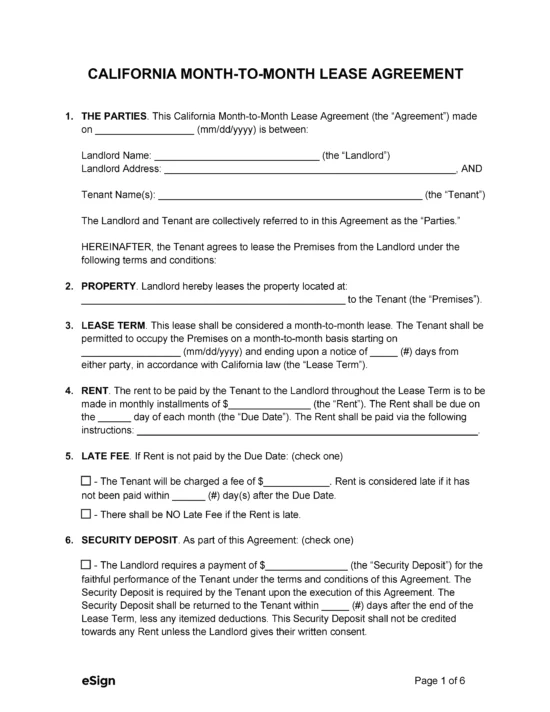 free california rental lease agreement laws pdf word