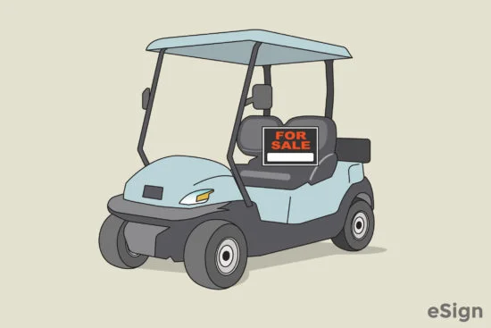 free golf cart bill of sale form pdf word