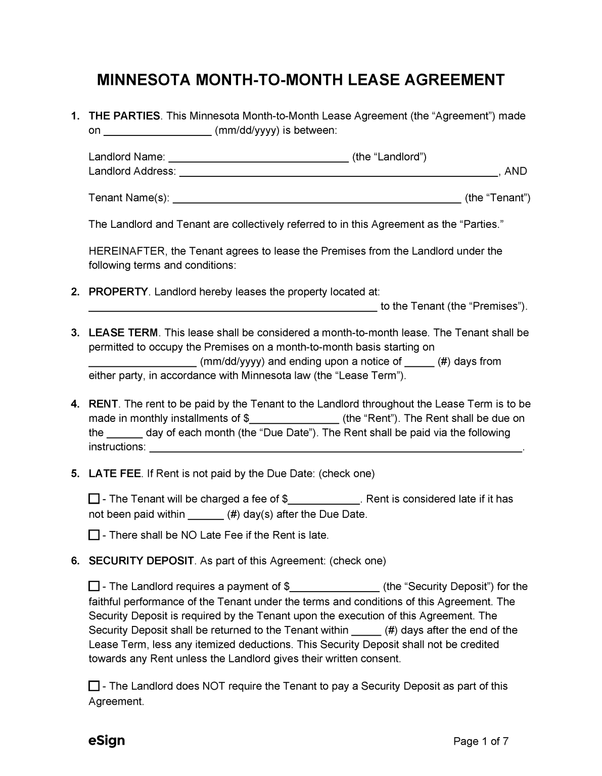 free-minnesota-month-to-month-lease-agreement-template-pdf-word