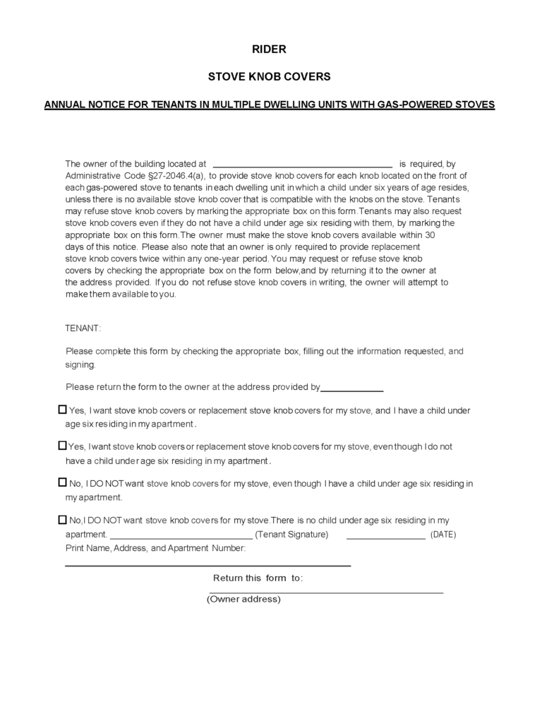 Free New York RenttoOwn (Lease Option) Agreement PDF