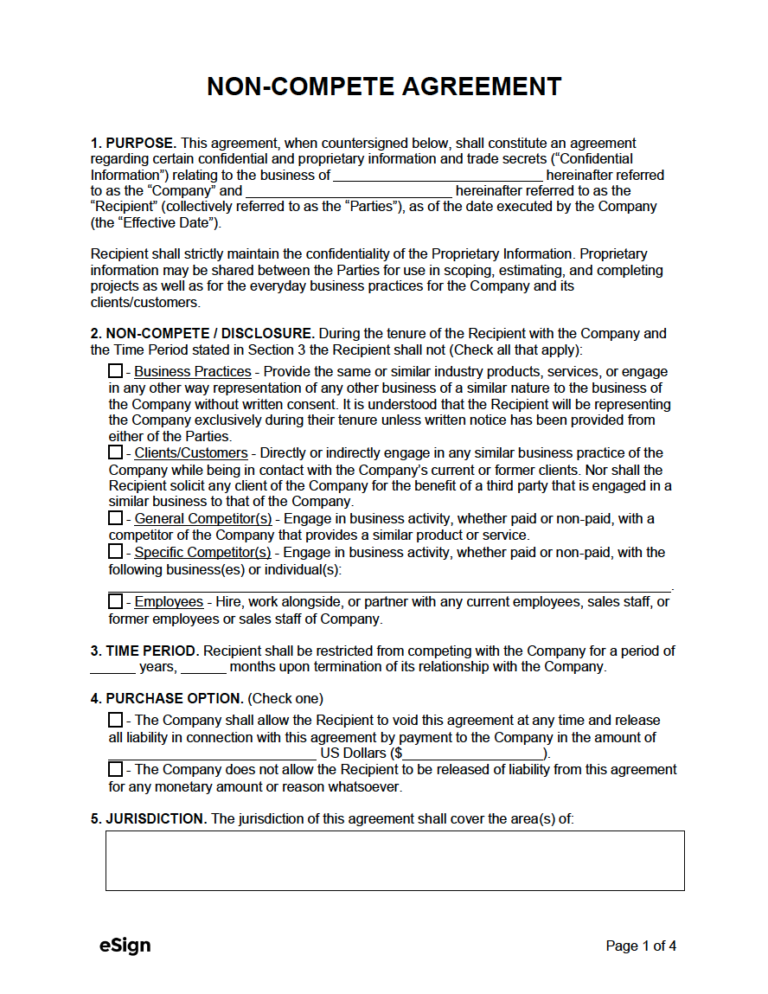 Free Non-Solicitation Agreement Template | PDF | Word