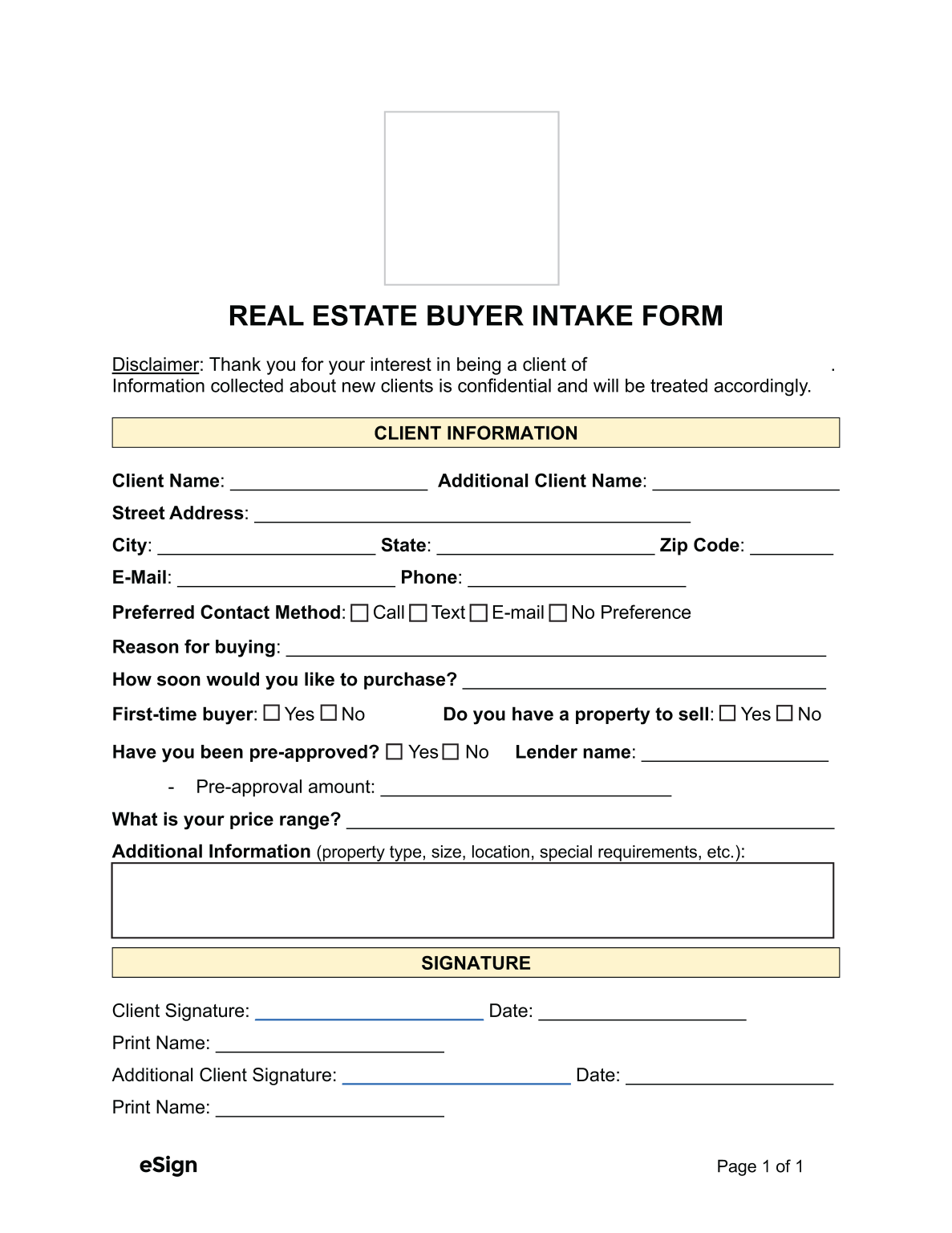 free-real-estate-buyer-intake-form-pdf-word