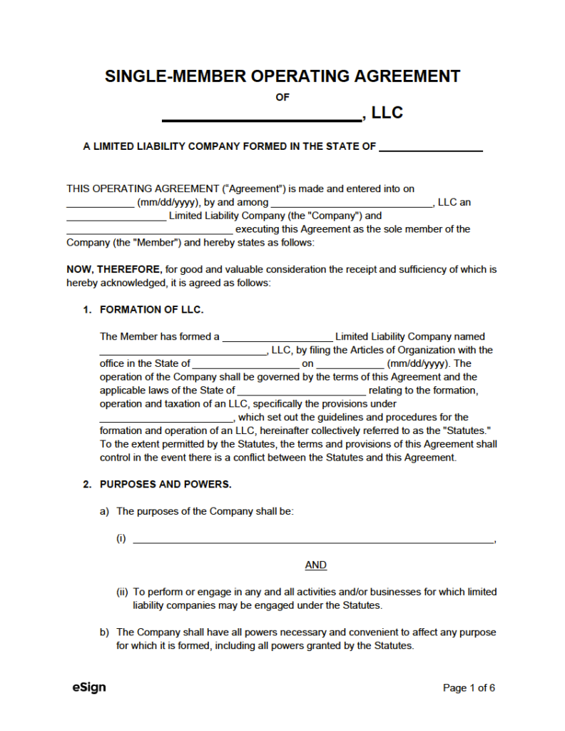 sample manager agreement for llc in georgia