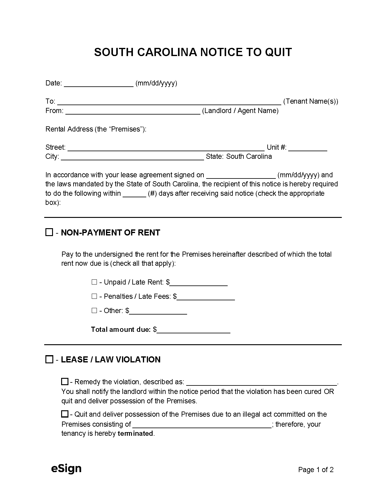 30 Day Eviction Notice Fill Out And Sign Printable Pdf Template Signnow 