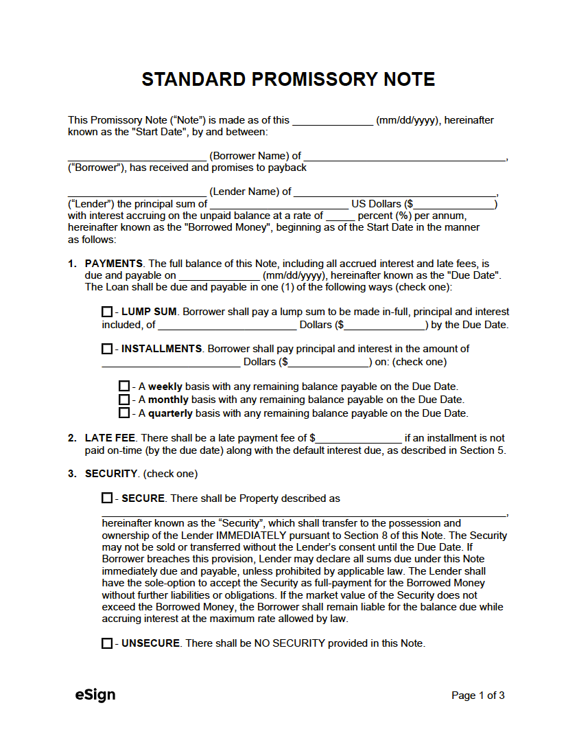Free Loan Agreement Template PDF Word