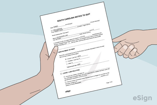 free south carolina eviction notice templates laws pdf word