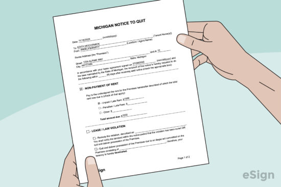 free michigan eviction notice templates laws pdf word