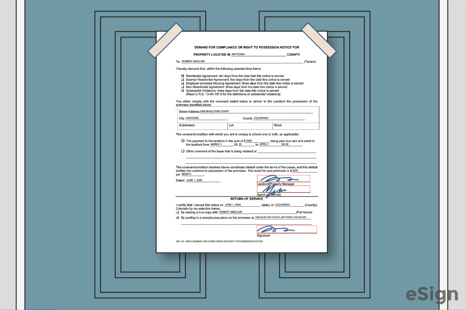 Free Colorado Eviction Notice Templates (2) PDF Word