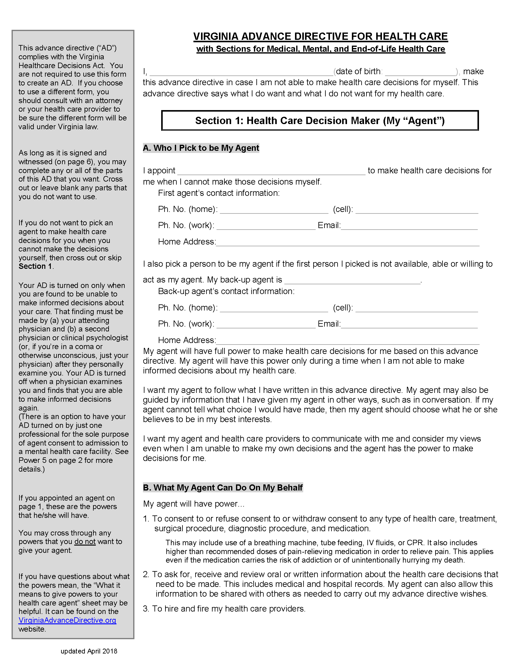 medical-advance-directive-form-sample-templates-sample-templates