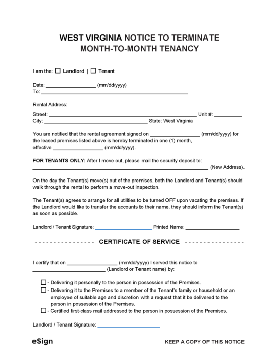 free-west-virginia-1-month-notice-to-quit-lease-termination-letter